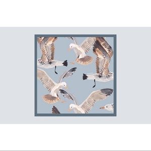 🆕blue seagull square scarf/wrap/bandana/necktie